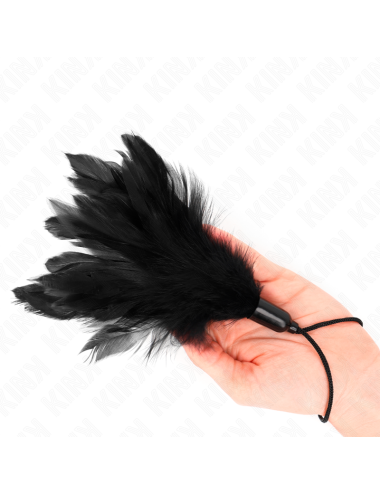KINK - PLUMAS PARA COSQUILLAS CON MANGO DE CUERDA BASE DE PLÁSTICO 15 CM