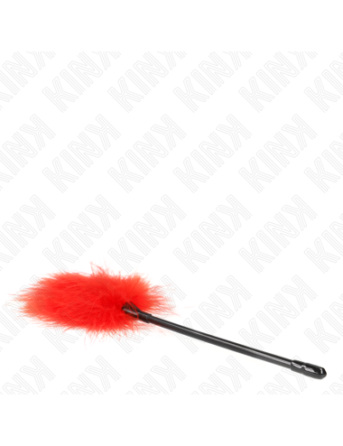 KINK - PLUMAS PARA COSQUILLAS ROJO USADO PARA EL KIT BONDAGE 27 CM