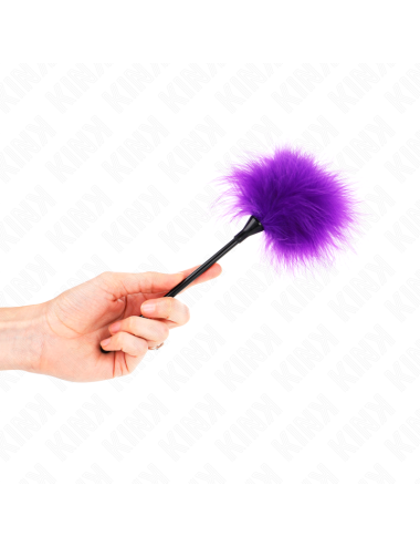 KINK - PLUMAS PARA COSQUILLAS MORADO USADO PARA EL KIT BONDAGE 27 CM
