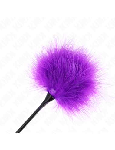 KINK - PLUMAS PARA COSQUILLAS MORADO USADO PARA EL KIT BONDAGE 27 CM