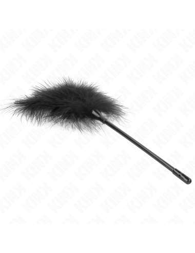KINK - PLUMAS PARA COSQUILLAS NEGRO USADO PARA EL KIT BONDAGE 27 CM