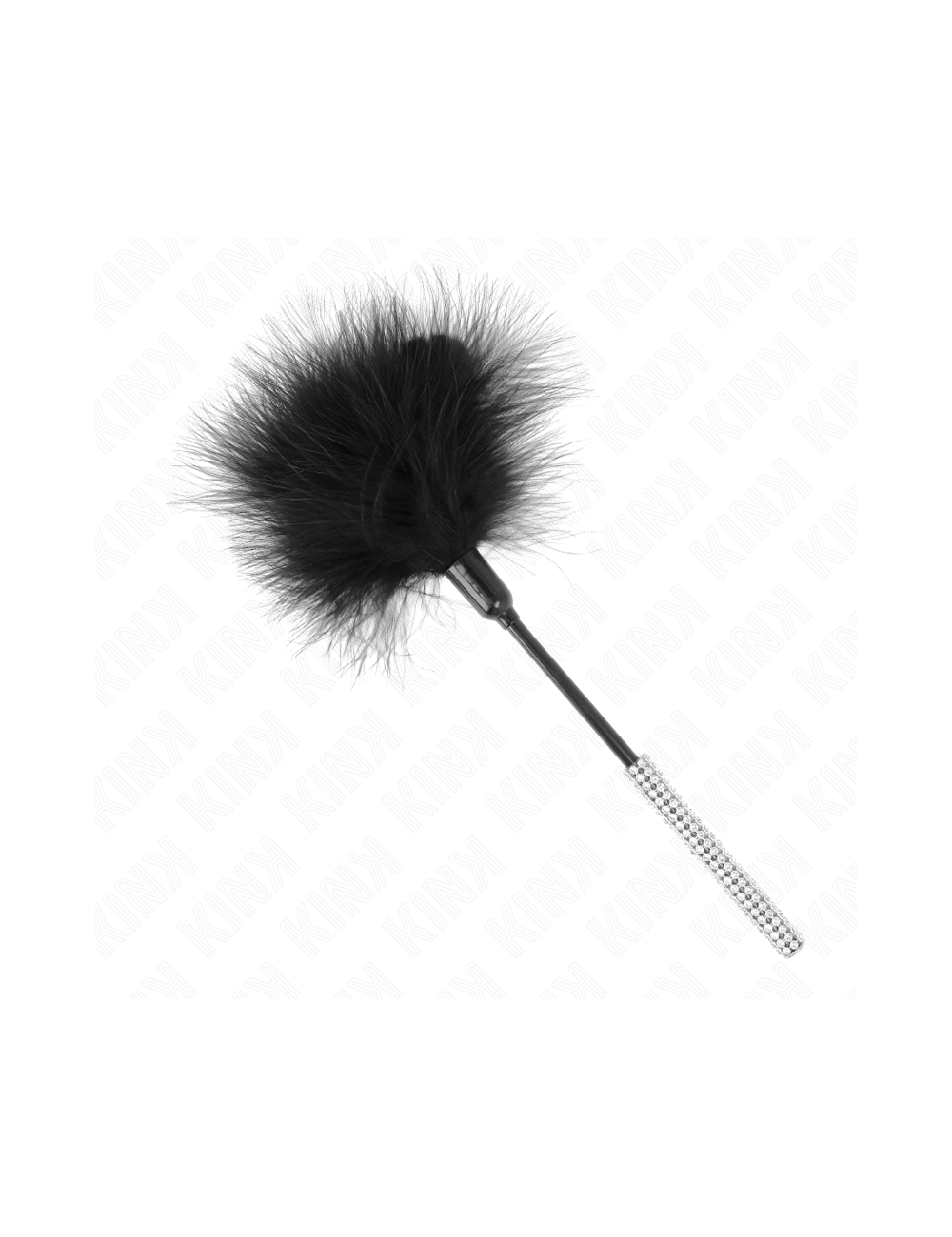 KINK - PLUMAS PARA COSQUILLAS CON MANGO DE DIAMANTES DE IMITACIÓN 27 CM