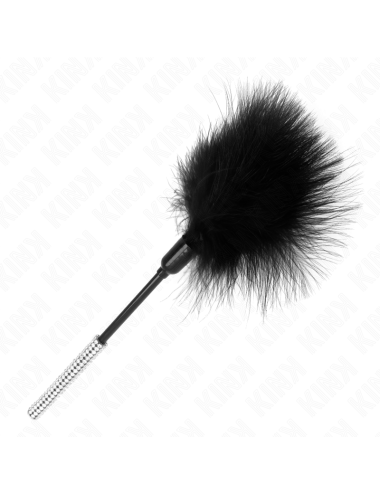 KINK - PLUMAS PARA COSQUILLAS CON MANGO DE DIAMANTES DE IMITACIÓN 27 CM
