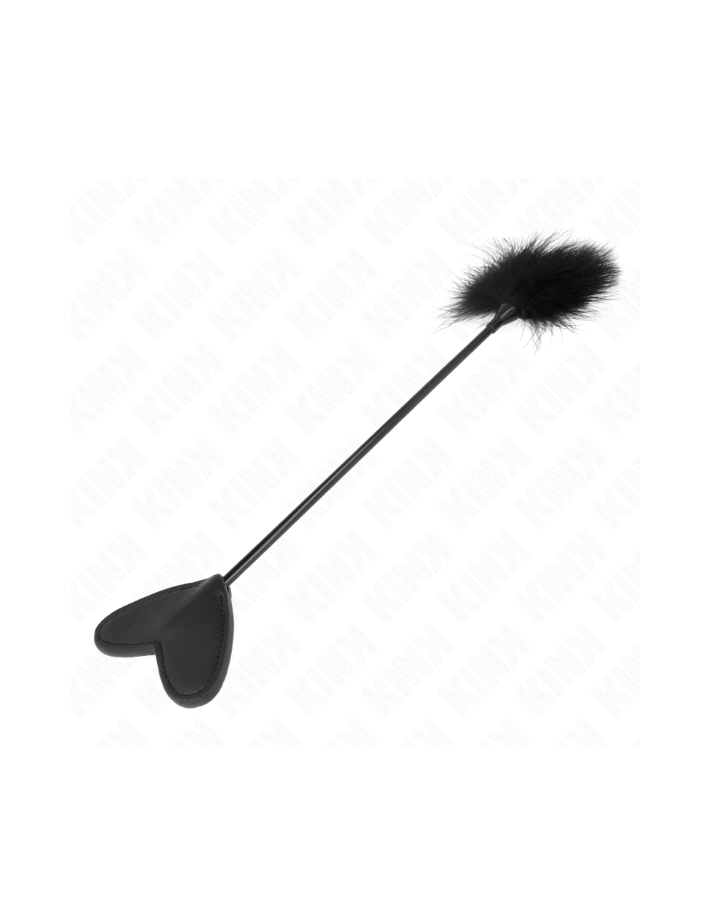 KINK - PLUMAS PARA COSQUILLAS CON PALETA DE CORAZÓN 31 CM