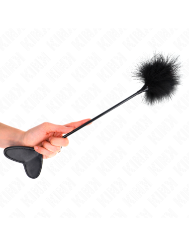 KINK - PLUMAS PARA COSQUILLAS CON PALETA DE CORAZÓN 31 CM