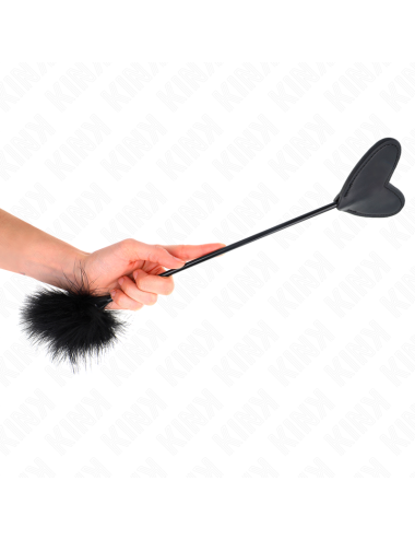 KINK - PLUMAS PARA COSQUILLAS CON PALETA DE CORAZÓN 31 CM
