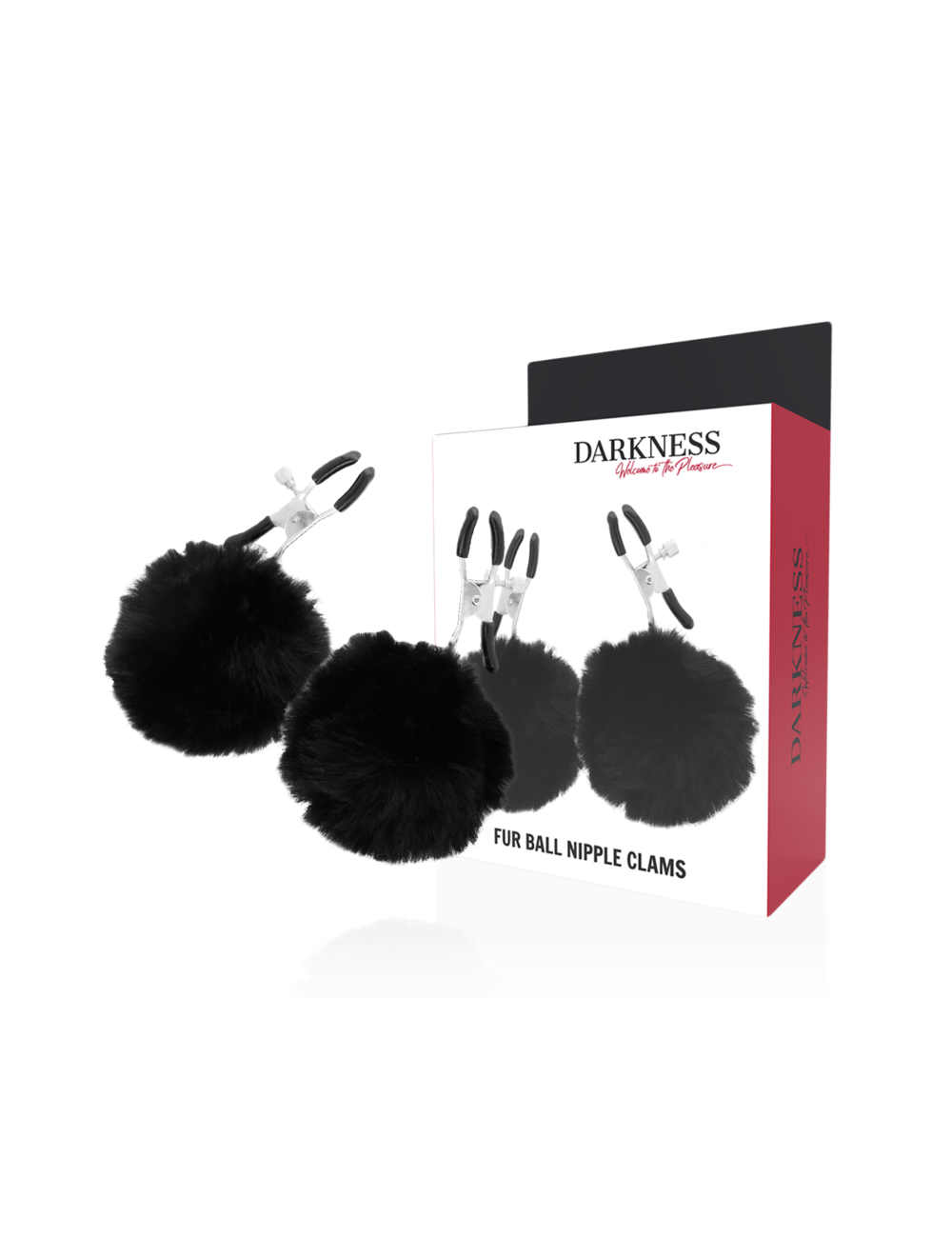 DARKNESS - PINZAS PARA PEZONES CON POMPONES 1
