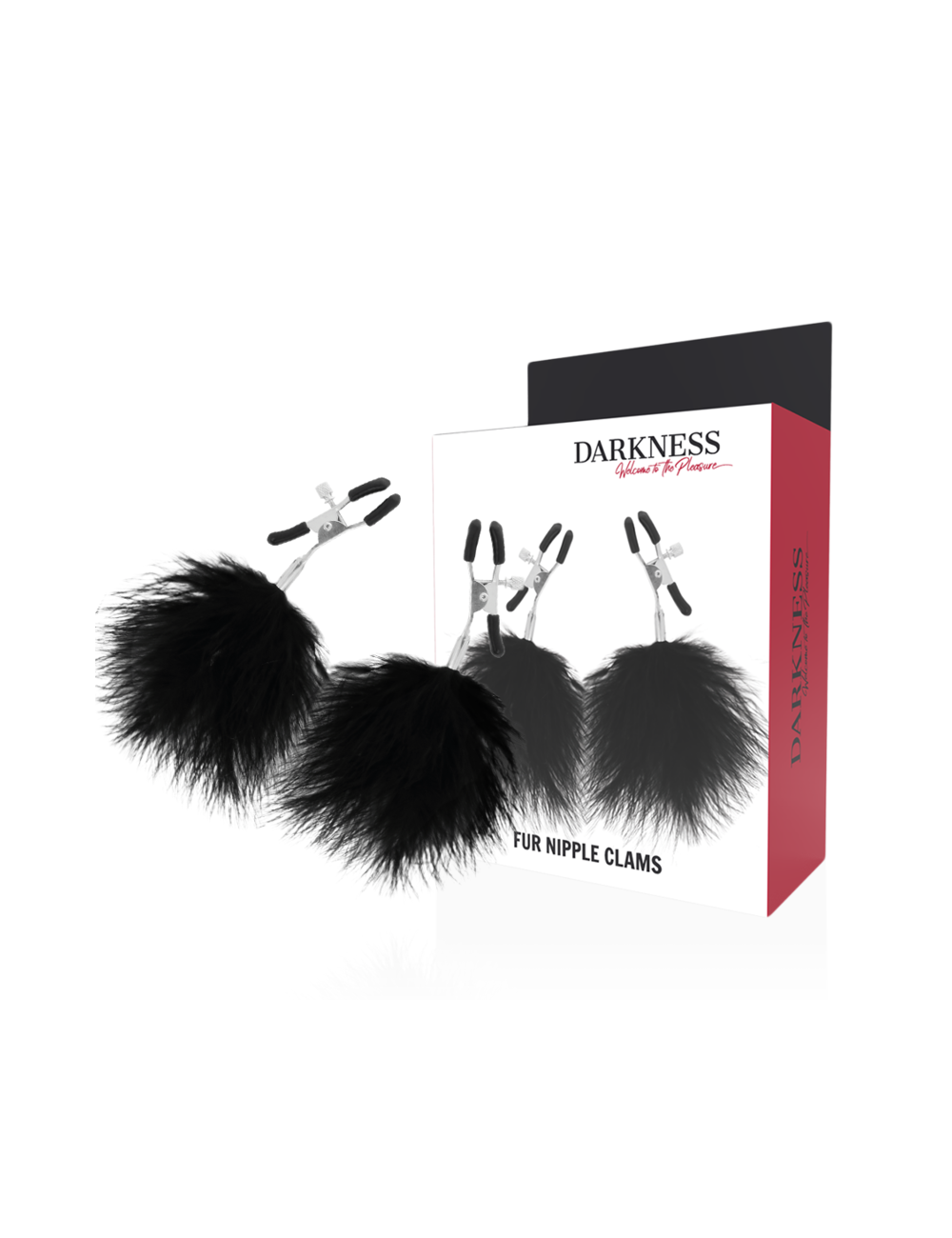 DARKNESS - PINZAS PARA PEZONES CON POMPONES 2