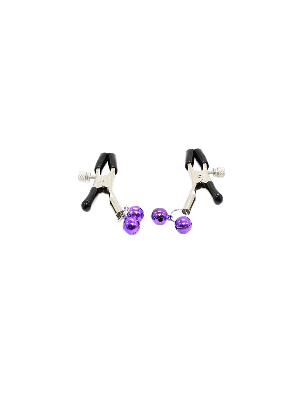 OHMAMA FETISH - PINZAS PEZONES CON CASCABEL LILA