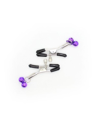 OHMAMA FETISH - PINZAS PEZONES CON CASCABEL LILA