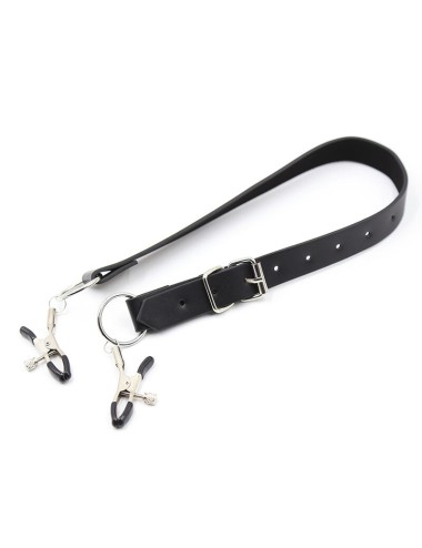 OHMAMA FETISH - PINZAS CLITORIS CON CORREAS PIERNAS