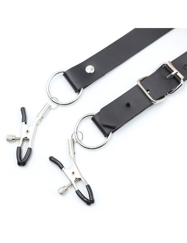 OHMAMA FETISH - PINZAS CLITORIS CON CORREAS PIERNAS
