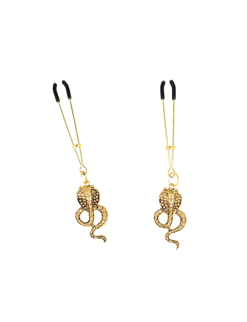 KINK - PINZAS PARA PEZONES CON COLGANTE DE COBRA 6 CM