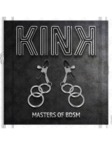 KINK - PINZAS PARA PEZONES CON 3 AROS 6 CM