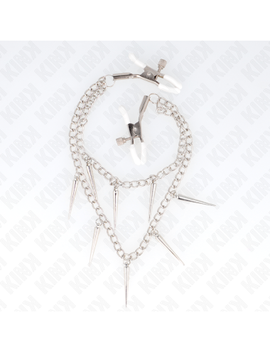 KINK - PINZAS PARA PEZONES CON CADENA DE PÚAS 30 CM