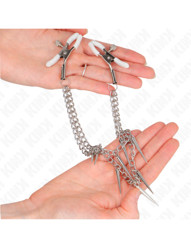 KINK - PINZAS PARA PEZONES CON CADENA DE PÚAS 30 CM