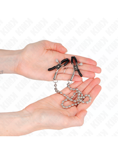 KINK - PINZAS PARA PEZONES CON CADENA DE BOLAS 30 CM