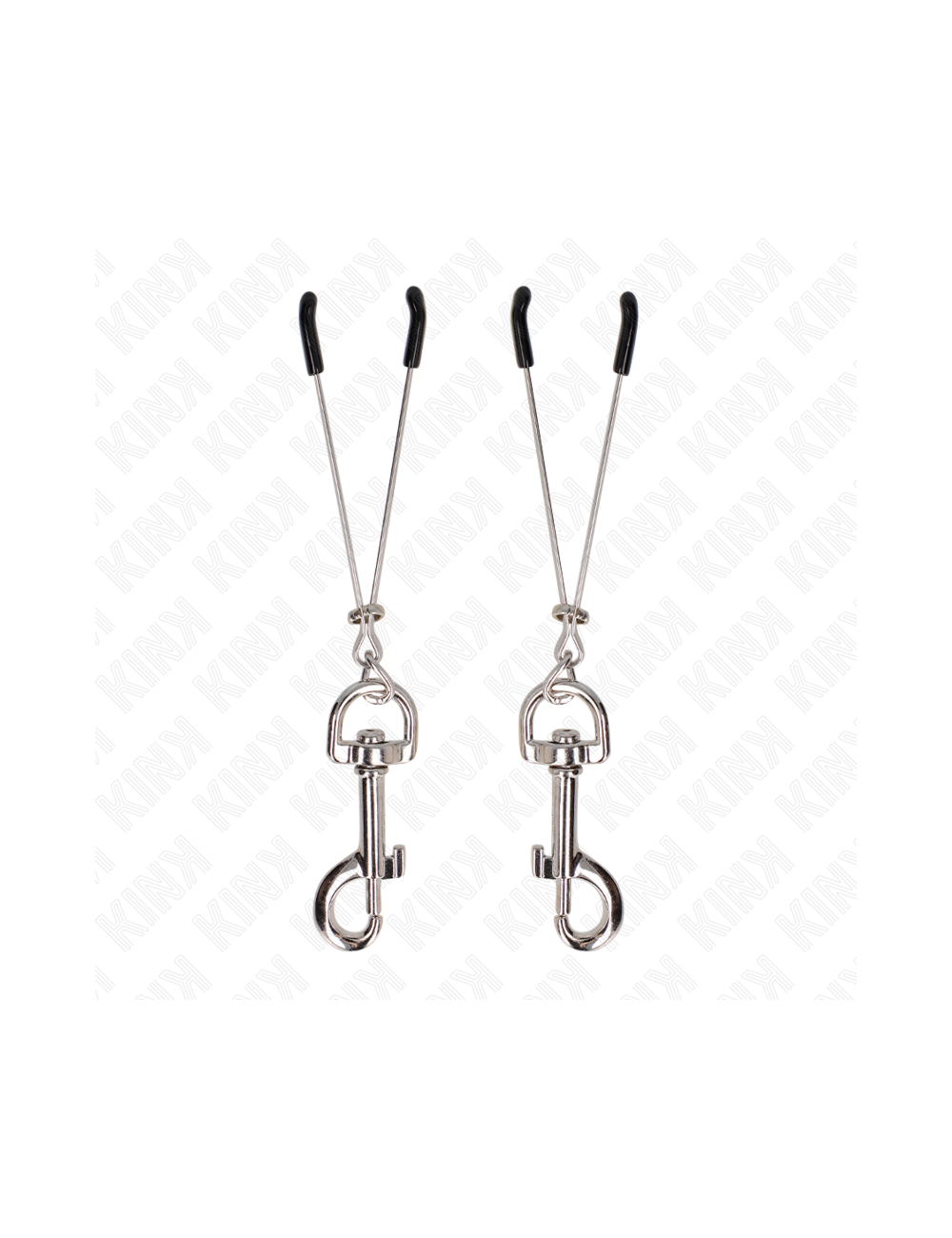 KINK - PINZAS PARA PEZONES FINA CON GANCHO PLATEADO 7 CM