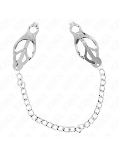 KINK - PINZAS PARA PEZONES ESTILO JAPONÉS CON CADENA PLATEADO 30 CM