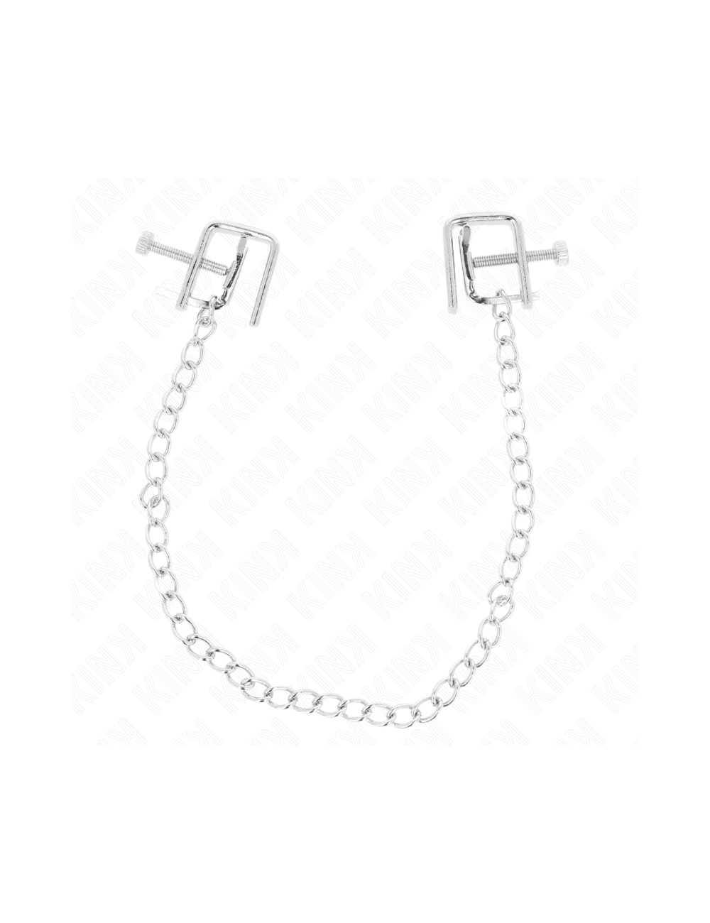 KINK - PINZAS PARA PEZONES COMPRESORA TORNILLO DE BANCO CON CADENA 30 CM