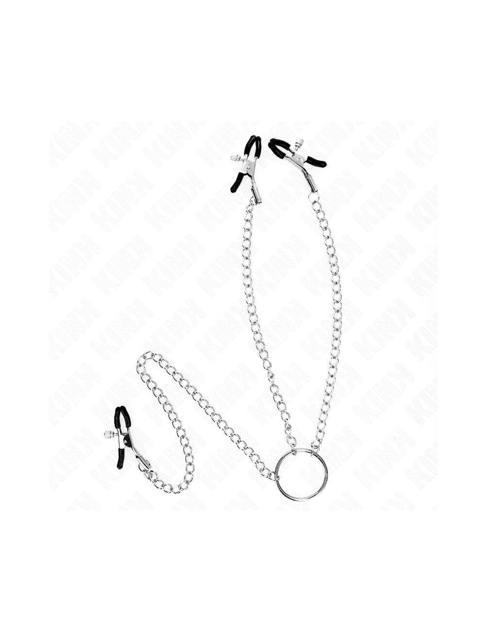 KINK - PINZAS PARA PEZONES Y CLÍTORIS CON CADENA 30 CM MODELO 2 KINK - PINZAS PARA PEZONES Y CLÍTORIS CON CADENA 30 CM MODELO 2