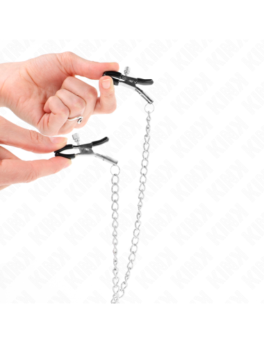 KINK - PINZAS PARA PEZONES Y CLÍTORIS CON CADENA 30 CM MODELO 2