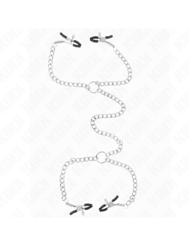 KINK - PINZAS PARA PEZONES DOBLE 32 CM CON CADENAS 14 CM