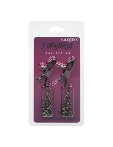 CALEXOTICS - EUPHORIA PINZAS PEZONES CON CADENA 14,5 CM