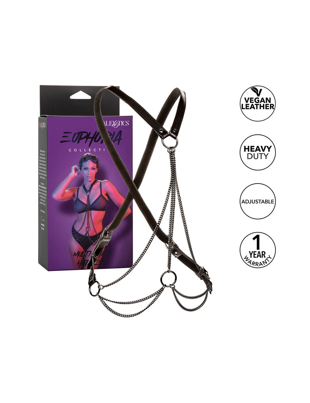 CALEXOTICS - EUPHORIA ARNÉS DE MÚLTIPLES CADENAS PREMIUM
