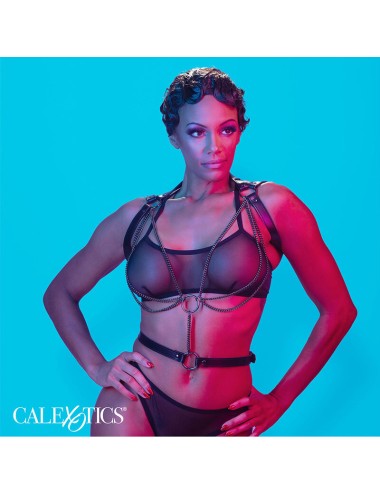 CALEXOTICS - EUPHORIA ARNÉS ESTILO CABESTRO CON MÚLTIPLES CADENAS PREMIUM