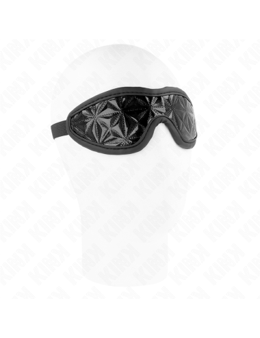 KINK - VENDA CON PATRÓN DE DIAMANTES NEGRO 20.5 x 6 CM