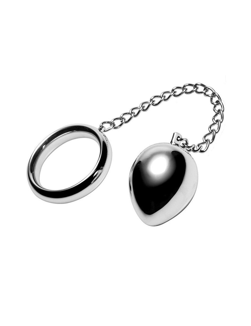 METAL HARD - COCK RING 40MM + CADENA CON BOLA METAL METAL HARD - COCK RING 40MM + CADENA CON BOLA METAL