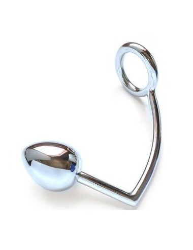 METAL HARD - ANILLO CON GANCHO ANAL 40MM