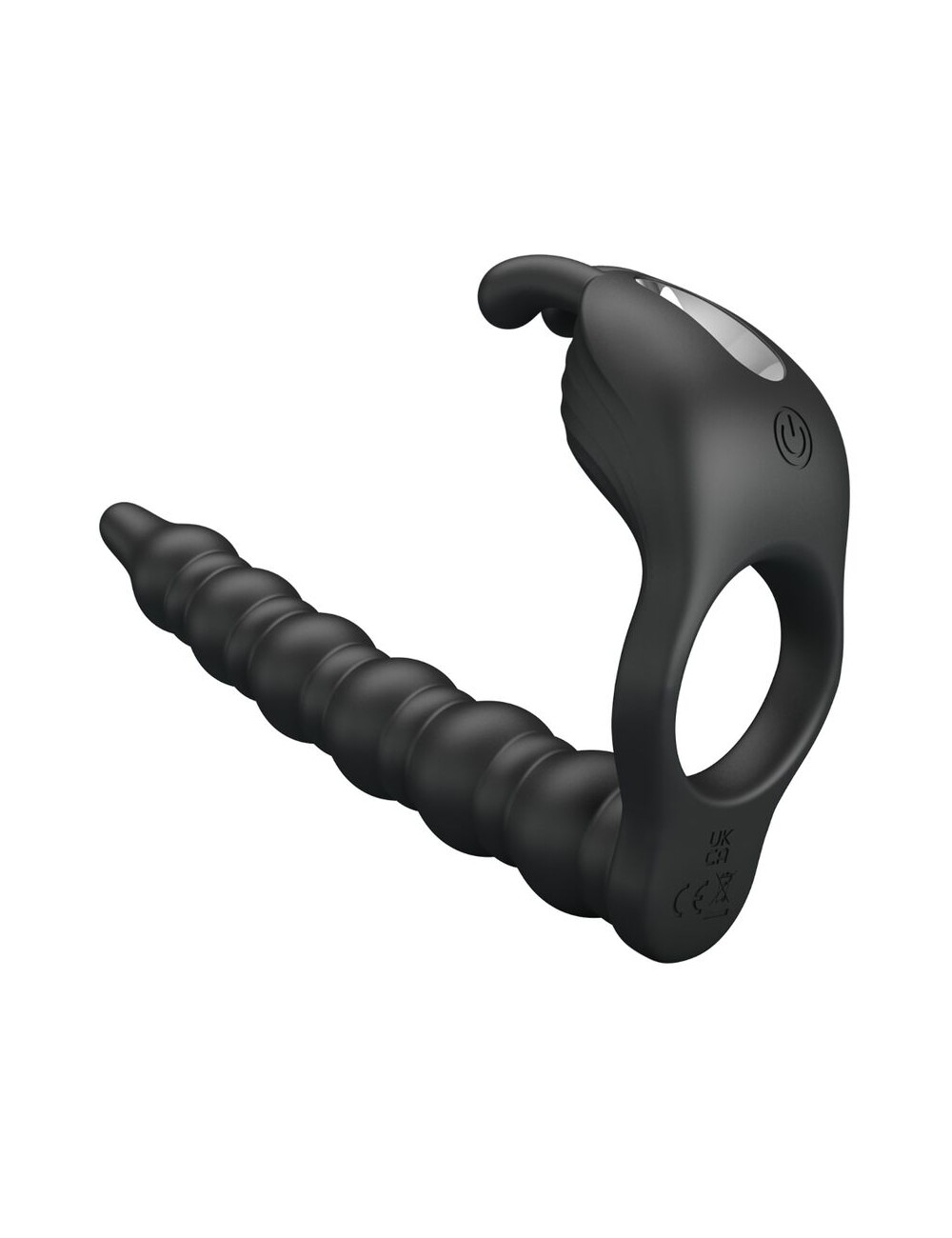 PRETTY LOVE - BLACKNEY ANILLO PENE CON PLUG VIBRADOR NEGRO