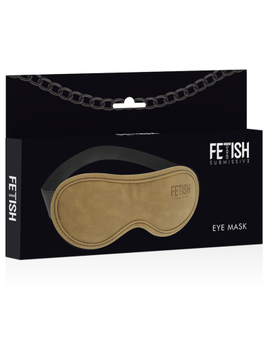 FETISH SUBMISSIVE ORIGEN - ANTIFAZ CUERO VEGANO CON FORRO DE NEOPRENO