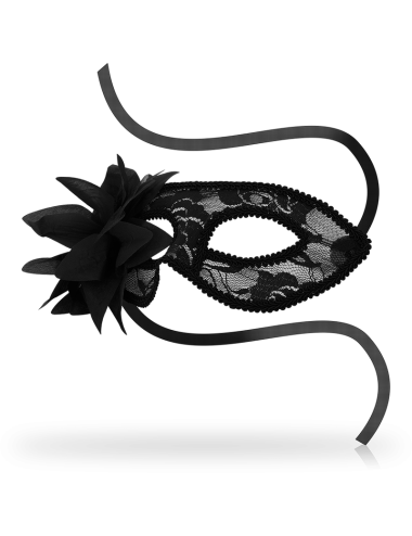 OHMAMA - MASKS ANTIFAZ CON ENCAJES Y FLOR NEGRO