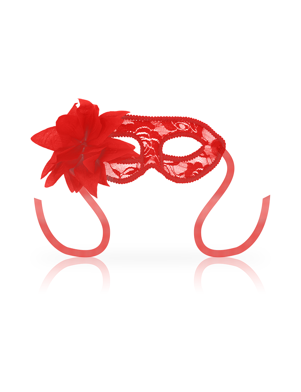 OHMAMA - MASKS ANTIFAZ CON ENCAJES Y FLOR ROJO OHMAMA - MASKS ANTIFAZ CON ENCAJES Y FLOR ROJO