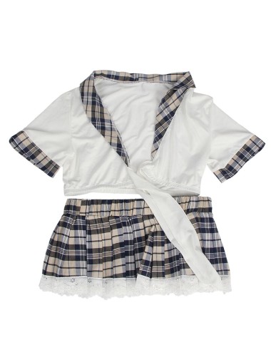 SUBBLIME - DISFRAZ DE COLEGIALA SEXY TOP Y FALDA L/XL