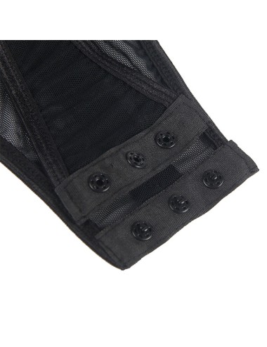 SUBBLIME - TEDDY CON LIGUERO DETALLE TIRAS PECHO NEGRO L/XL