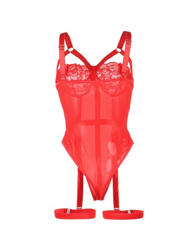 SUBBLIME - TEDDY CON LIGUERO DETALLE TIRAS PECHO ROJO S/M