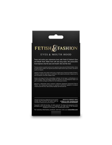 NS NOVELTIES - FETISH & FASHION PASAMONTAÑAS APERTURA DE OJOS Y BOCA NYLON NEGRO