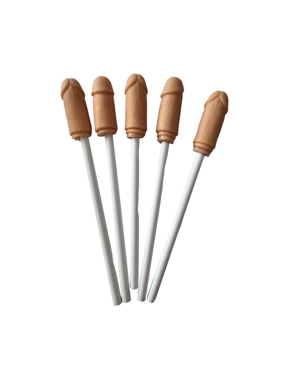 DIABLO PICANTE - 5 LAPICES CON PUNTA DE PENE NATURAL