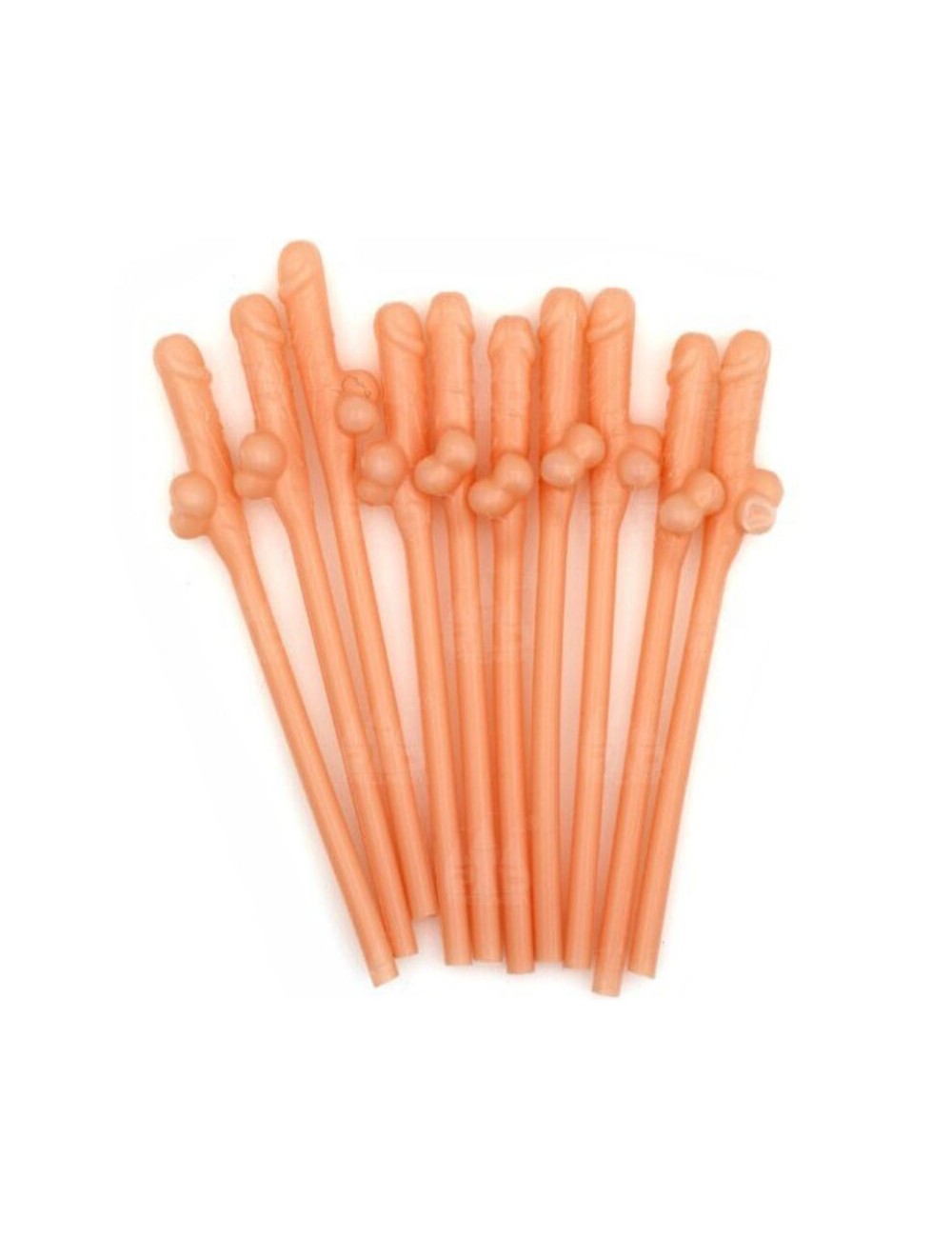 DIABLO PICANTE - 10 PAJITAS FORMA DE PENE