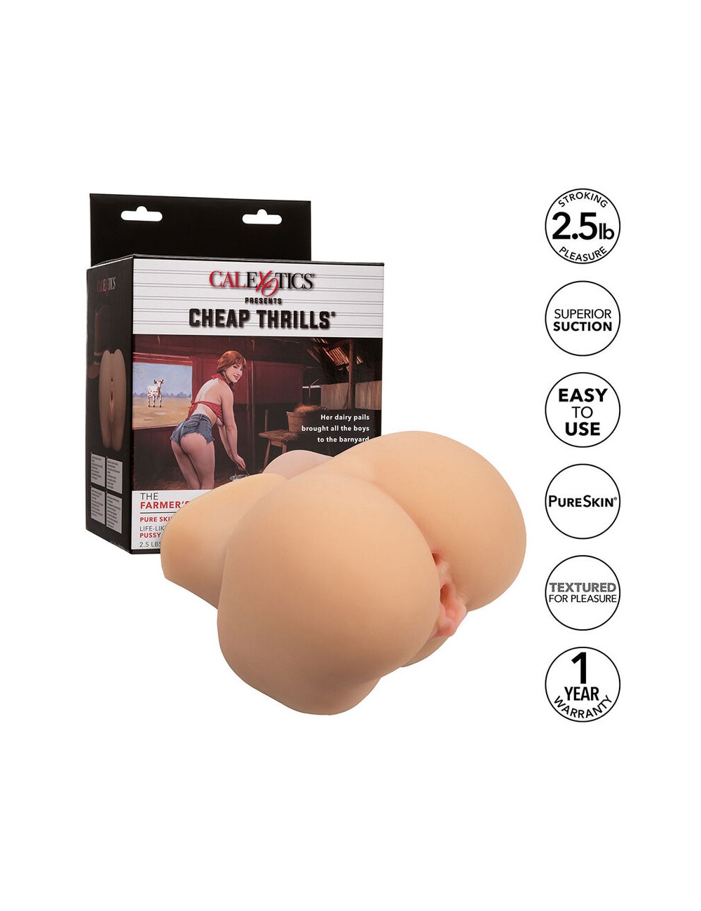 CALEXOTICS - THE FARMERS DAUGHTER DOBLE MASTURBADOR REALÍSTICO NATURAL CALEXOTICS - THE FARMERS DAUGHTER DOBLE MASTURBADOR REALÍSTICO NATURAL