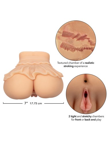 CALEXOTICS - THE PEEP SHOW GIRL DOBLE MASTURBADOR REALÍSTICO NATURAL