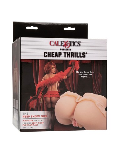 CALEXOTICS - THE PEEP SHOW GIRL DOBLE MASTURBADOR REALÍSTICO NATURAL