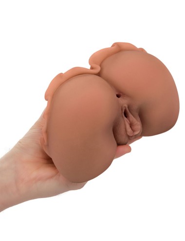 CALEXOTICS - THE HOMECOMING QUEEN DOBLE MASTURBADOR REALÍSTICO CARAMELO