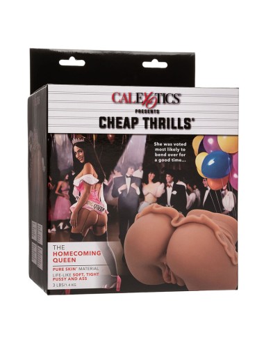 CALEXOTICS - THE HOMECOMING QUEEN DOBLE MASTURBADOR REALÍSTICO CARAMELO