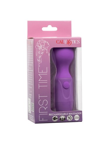CALEXOTICS - FIRST TIME MASAJEADOR RECARGABLE 10 VIBRACIONES VIOLETA