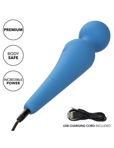 CALEXOTICS - COUTURE KIT VIBRADOR WAND 10 VIBRACIONES AZUL